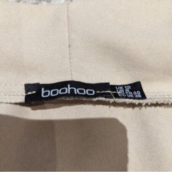 Boohoo safari blazer tie waist skort romper dress - Picture 6 of 7